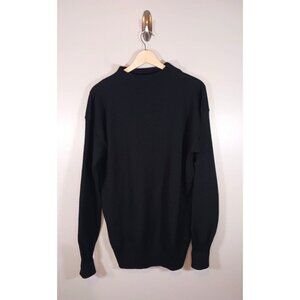 Jack Young Associates Military Wool Crewneck Black Men's Sweater Size XL